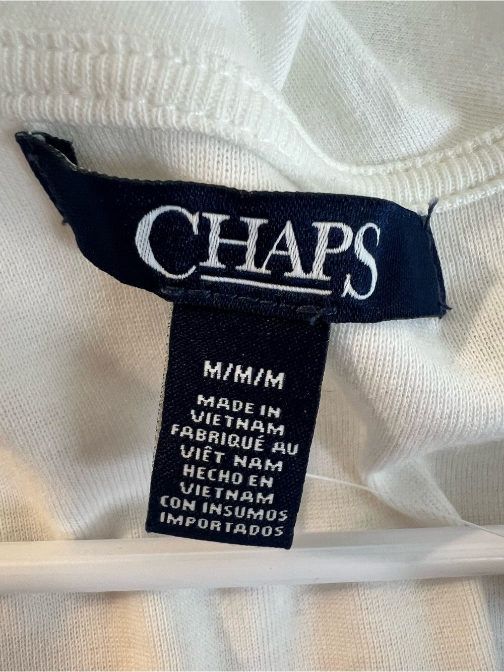 Chaps White Ruffle Tie-Front Tank - Picture 3 of 4
